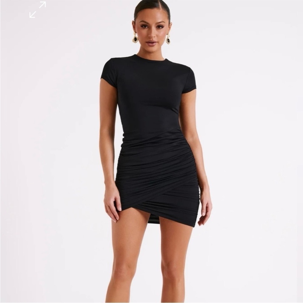 Meshki Mini Bodycon Dress Black Size XL - Picture 6 of 11
